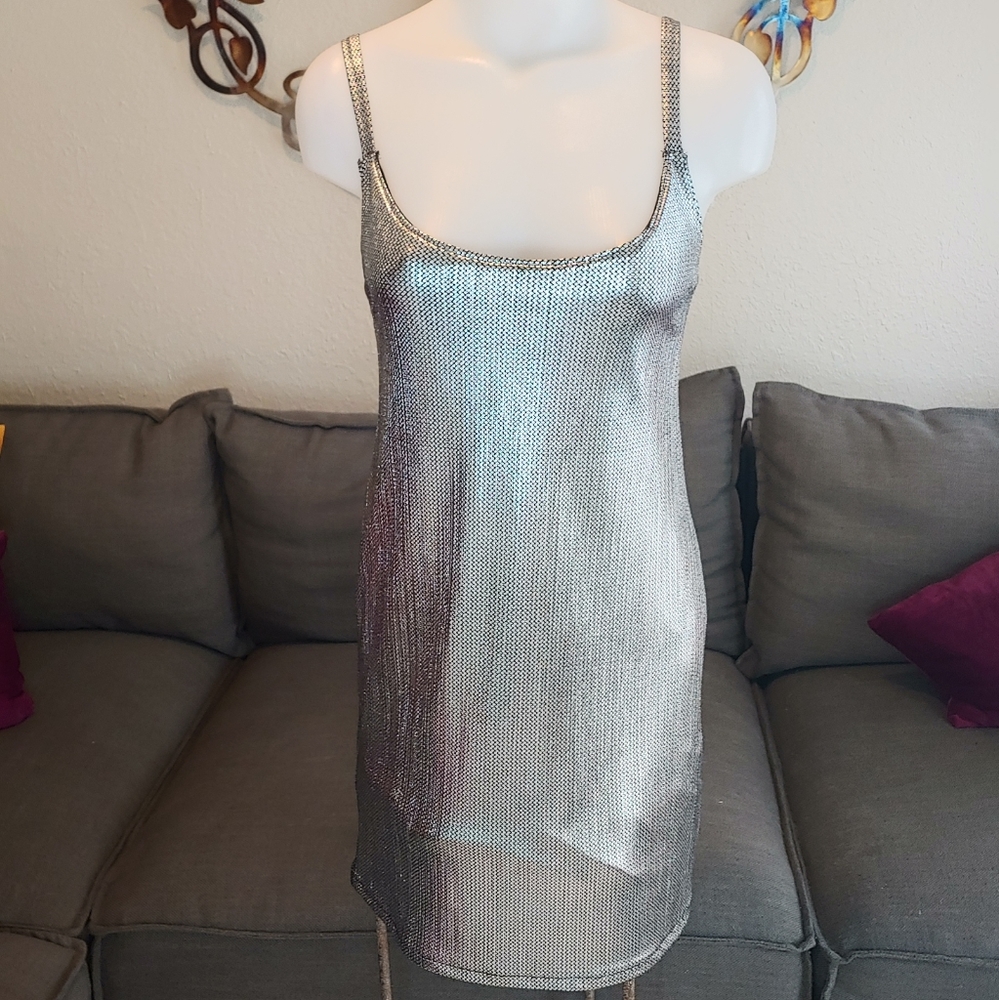 💋Silver shiny dress💋💋